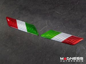 FIAT 500 Badges - Carbon Fiber - Italian Theme